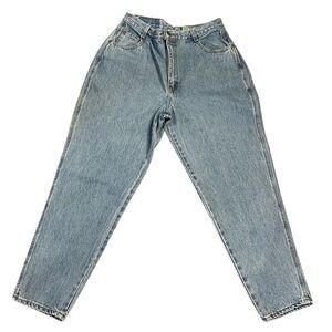 Vintage Women's Gitano High Waist Medium Wash Straight Leg Jeans Size 16 Short